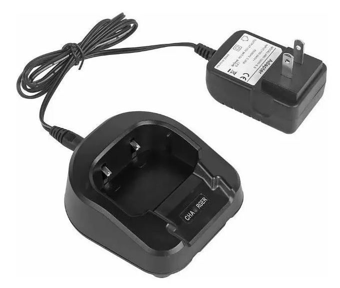 Cargador para radio UV 82 con eliminador para pared