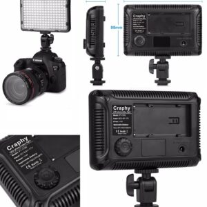 Lampara 176 leds ultra delgada touch usa bateria o luz directa