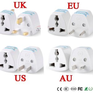Adaptador universal individual para viaje todo el mundo, USA UE