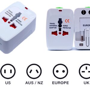 Adaptador Cargador de pared de viaje travel CA. AU. UK. EE. UU. UE