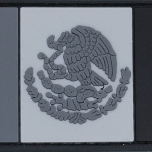 Parche Mexico Monocromatico PVC con contactel.