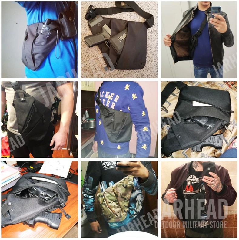 Bolsa antirobo secreta 958 oculta slinga pistolera viaje travel delgada - Imagen 4