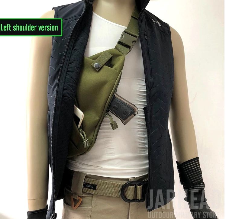 Bolsa antirobo secreta 958 oculta slinga pistolera viaje travel delgada - Imagen 5