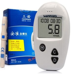 Glucometro con 10 tiras de ensayo Medicion de azucar