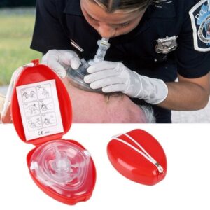 Mascara Resucitador RCP Rescate primeros auxilios emergencia respiración bucal