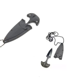 Mini Cuchillo Collar Tactico Defensa Personal Manopla Color