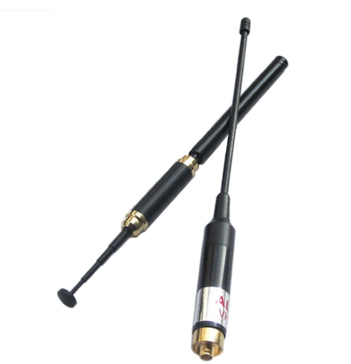 Antena telescopica profesional AL 800 hembra 50 wats doble banda para baofeng kenwood