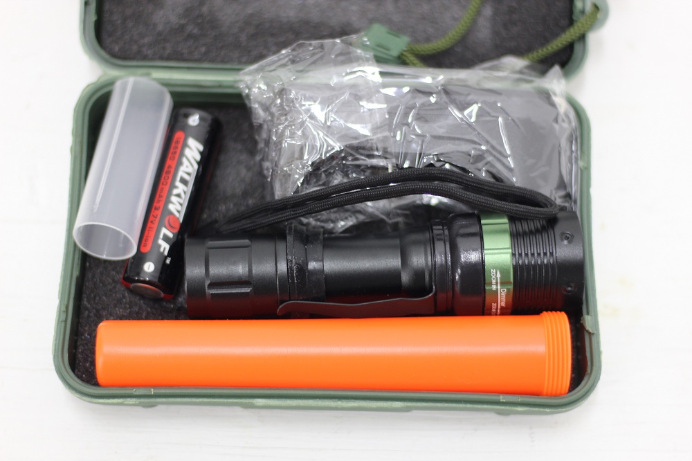 Lampara led de mano T6 con cono naranja 3 pasos - Imagen 4