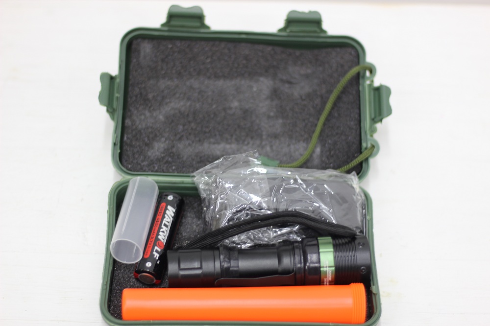 Lampara led de mano T6 con cono naranja 3 pasos - Imagen 5