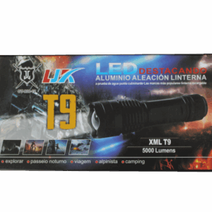 Lampara led tactica T-9 la mas potente para guardia seguridad oficial