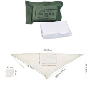 Vendaje Primeros auxilios 82 triangulo Kit emergencia Gasa Compresión Esterilización Rescate médico