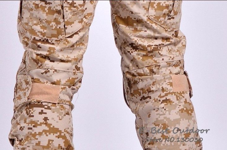 Pantalones de paintball con rodilleras, pantalones militares de combate, airsoft del ejército