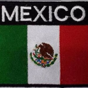 parche bordado mexico para coser 4 x 6.5 cm