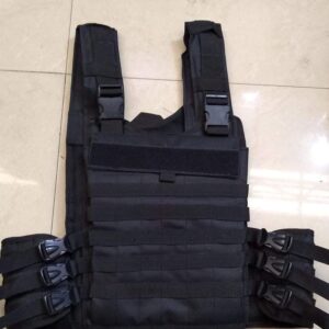 Chaleco tactico balistico basico comercial con fundas porta placa
