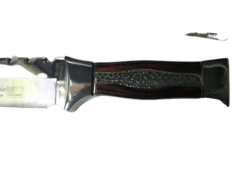 Cuchillo cazador mango madera calidad G68 Acero Inox - Imagen 3
