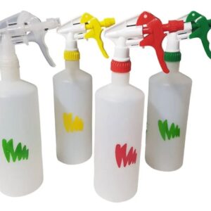 Recipiente botella atomizador industrial 1 lt para sanitizante o liquidos