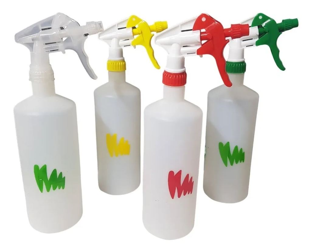 Recipiente botella atomizador industrial 1 lt para sanitizante o liquidos