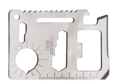 Multiherramienta plana tipo tarjeta EDC 911 de cartera con 11 funciones INOX F-102 - Imagen 3