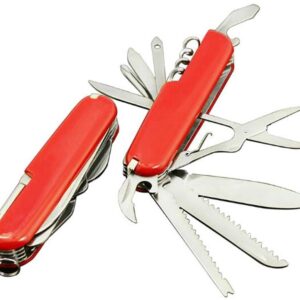 Navaja suiza roja con 11 funciones