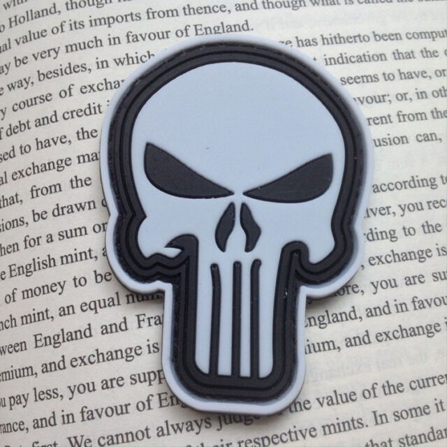 Parche punisher castigador calavera blanca - Imagen 2