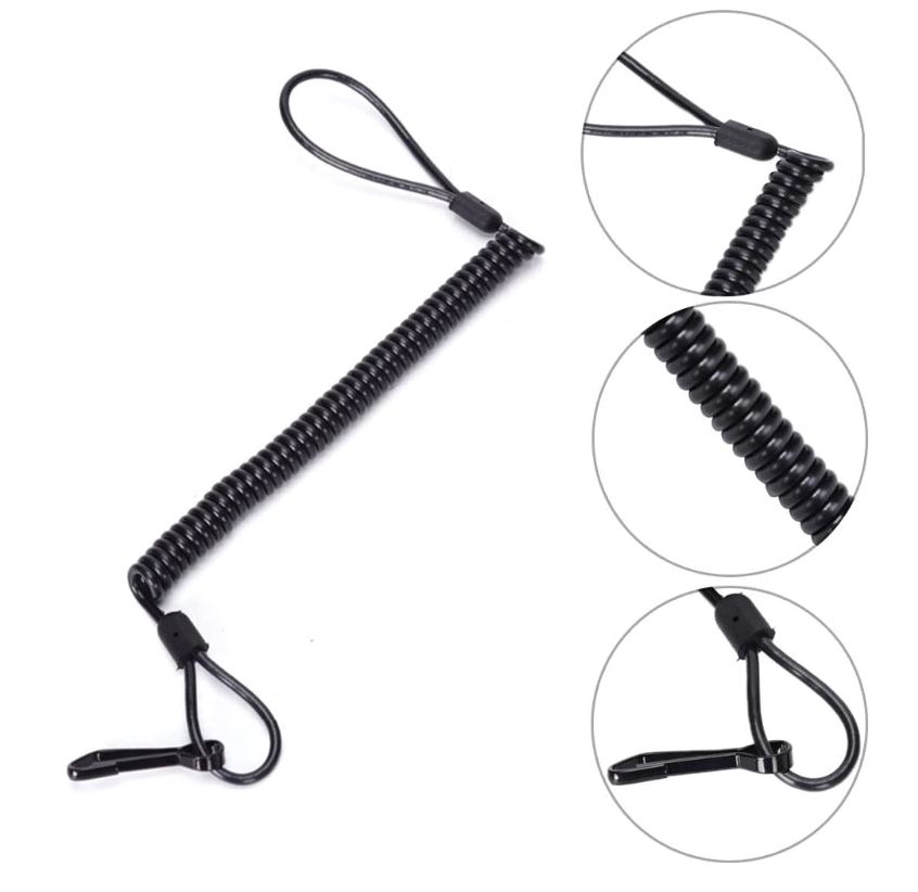 Recuperador Arma Airsoft Gotcha paintball cordon ligero antirobo - Imagen 3