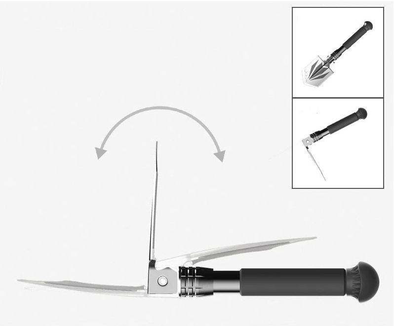 Pala mini Plegable Tactica Militar Supervivencia Campamento Proteccion Civil - Imagen 3