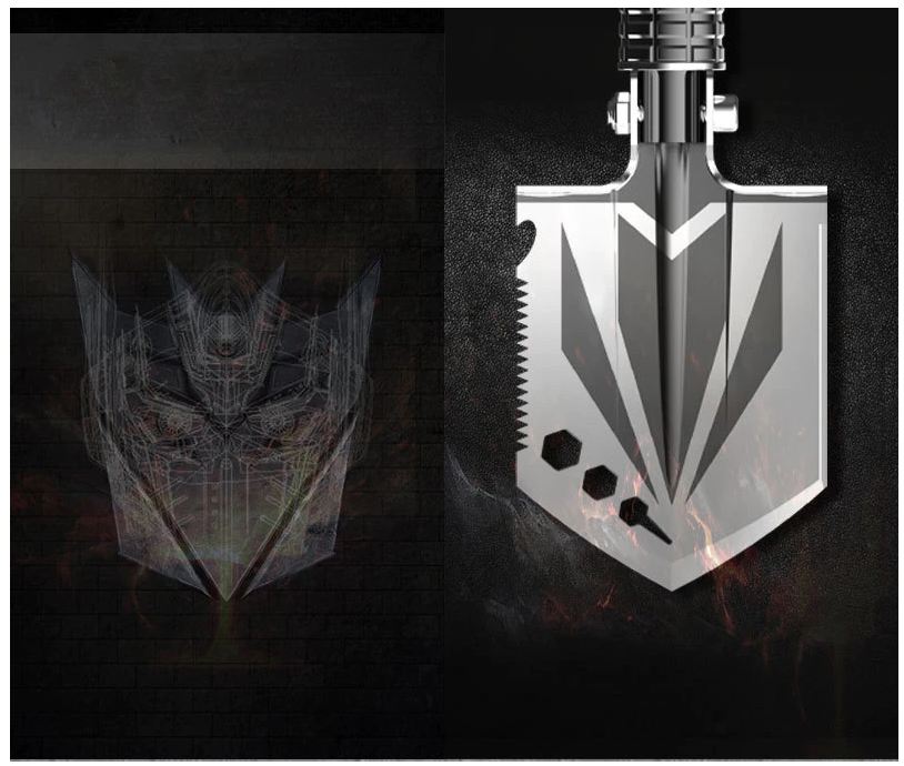 Pala mini Plegable Tactica Militar Supervivencia Campamento Proteccion Civil - Imagen 5