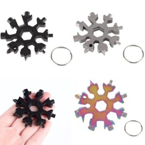Multiherramienta A-8 Snowflake 18 en 1 para bicicleta emergencias