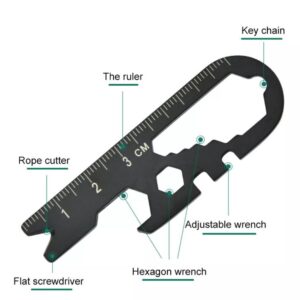 Multi herramienta de llavero EDC Gear campamento A-33 A-34