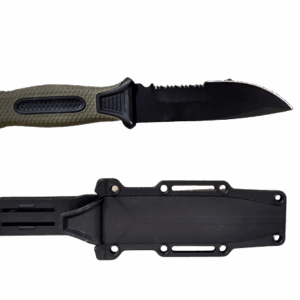 Cuchillo de campamento mediano con rompecristal