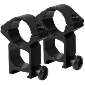 Montura mira telescopica riel 20 mm alta (pack 2)