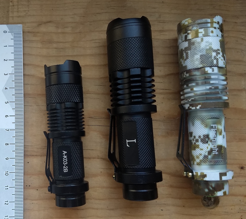 Lampara tactica Cree Q5-L grande mas accesorios - Imagen 7