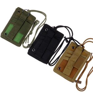 Porta gafete credencial tarjeta tactico militar identificacion