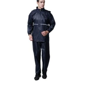 Traje chamarra y pantalon impermeable para motociclista con reflejante