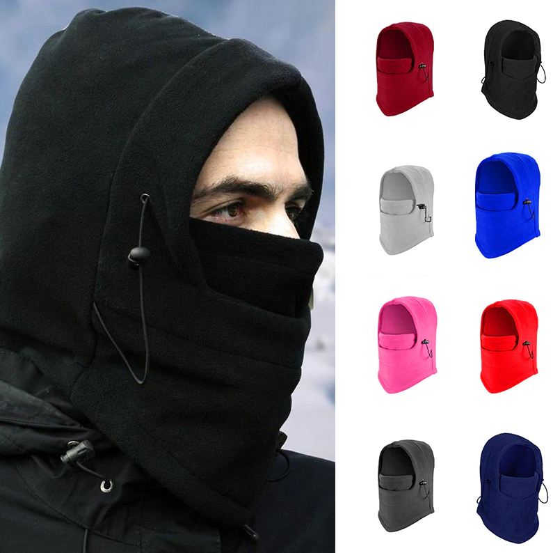 Gorro polar termico de invierno para hombre y mujer, bufanda para la cabeza con capucha, a prueba de viento - Imagen 3