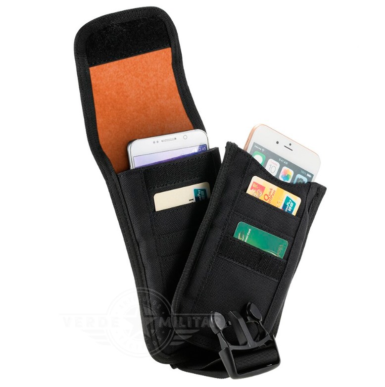 Maletin funda para celular y tarjetas tactico Militar EDC molle acolchado