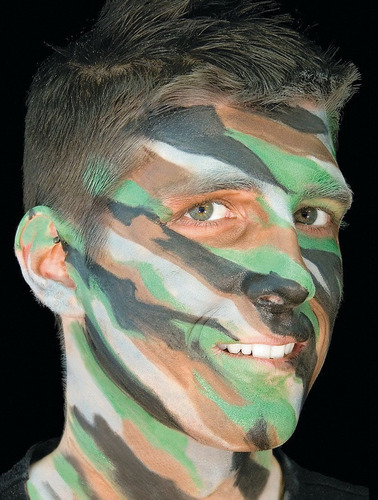Pintura maquillaje Camuflaje Combate Dama O Caballero F-166 - Imagen 5