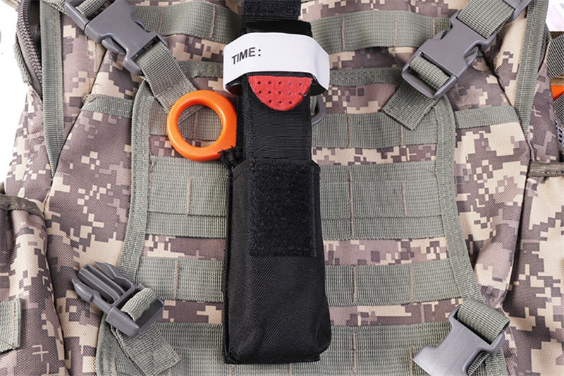 Torniquete medico TAC KIT + tijeras + funda fuerzas especiales primeros auxilios - Imagen 11
