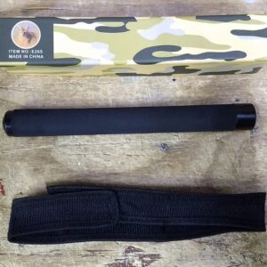 Baston Retractil Para Defensa Personal F-26 Negro mango goma
